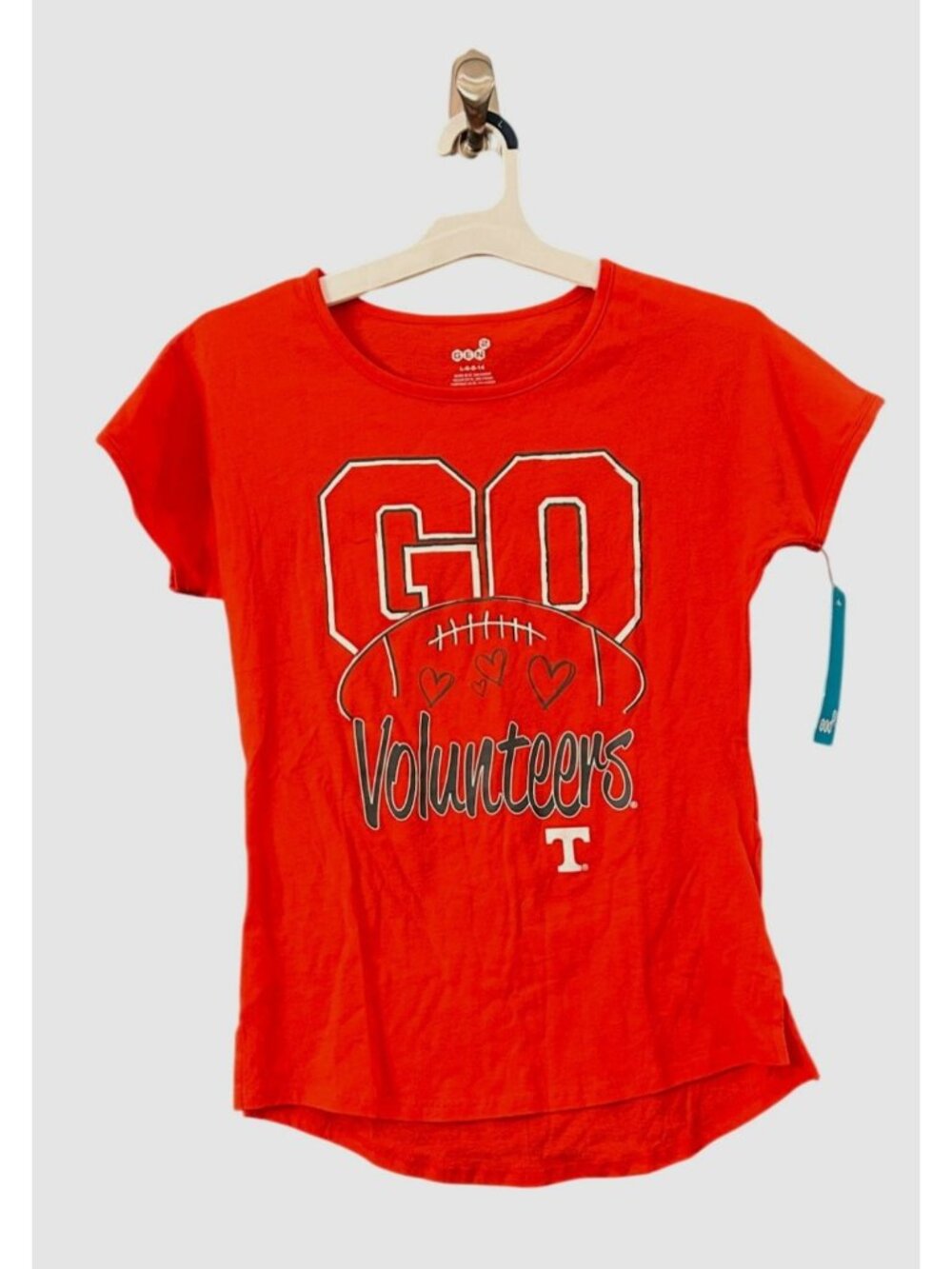 New with Tags Outerstuff Girls' 14 University of Tennessee T-shirt MSRP $25